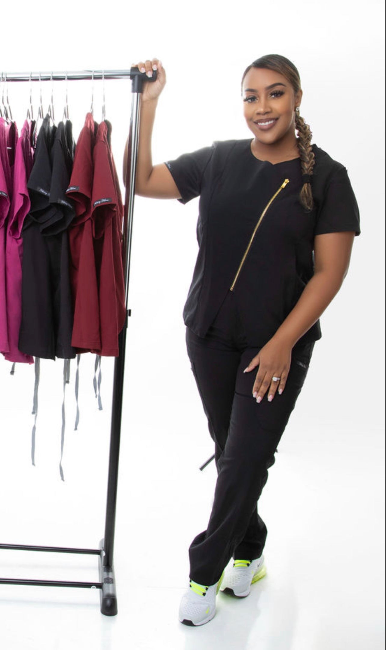 Black scrub set